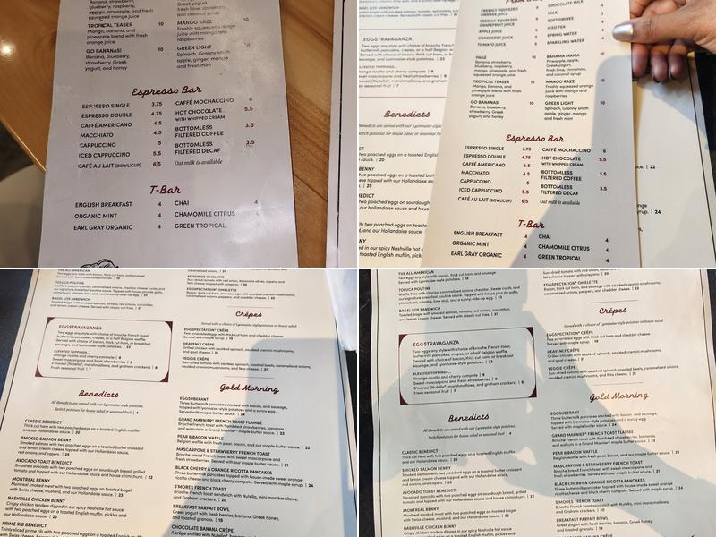 Eggspectation - Complexe Desjardins Menu