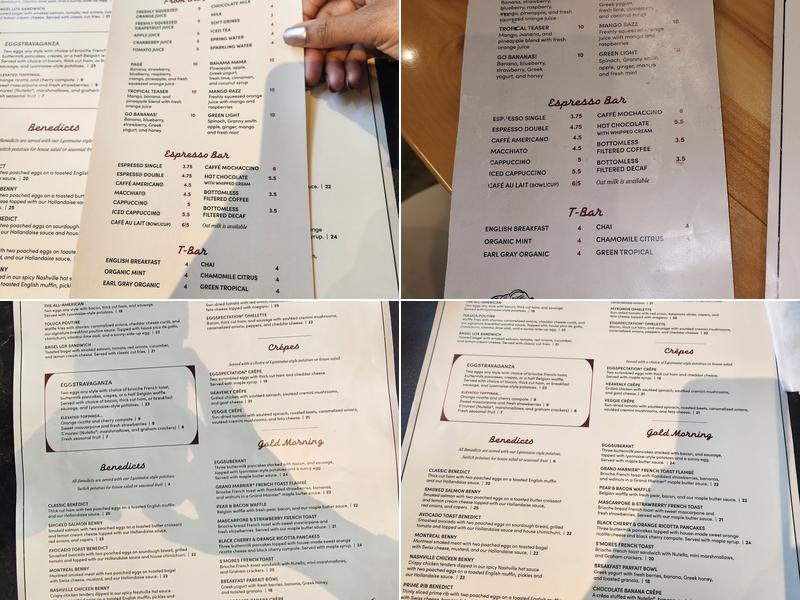Eggspectation - Complexe Desjardins Menu