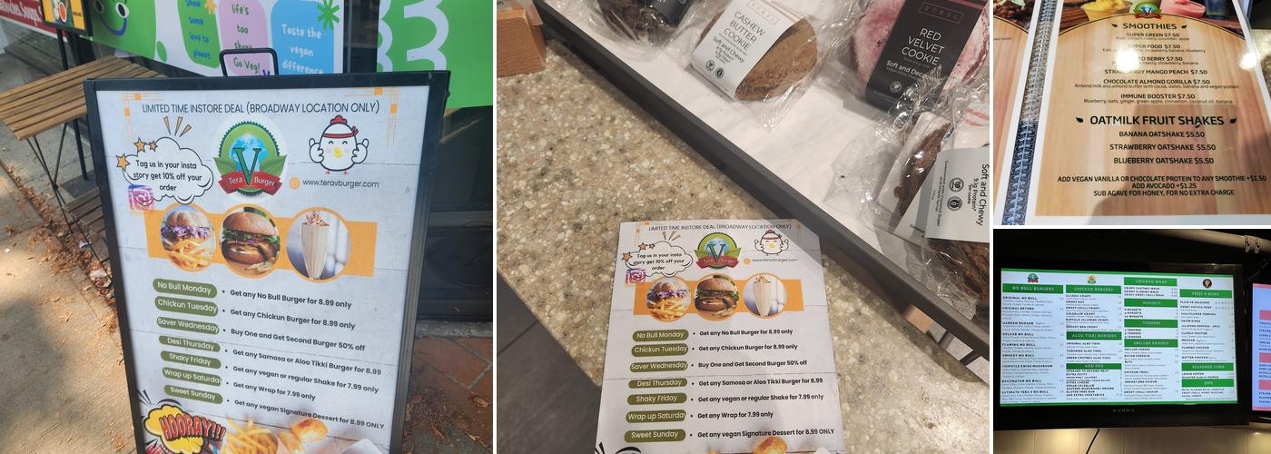 Tera V Burger Menu