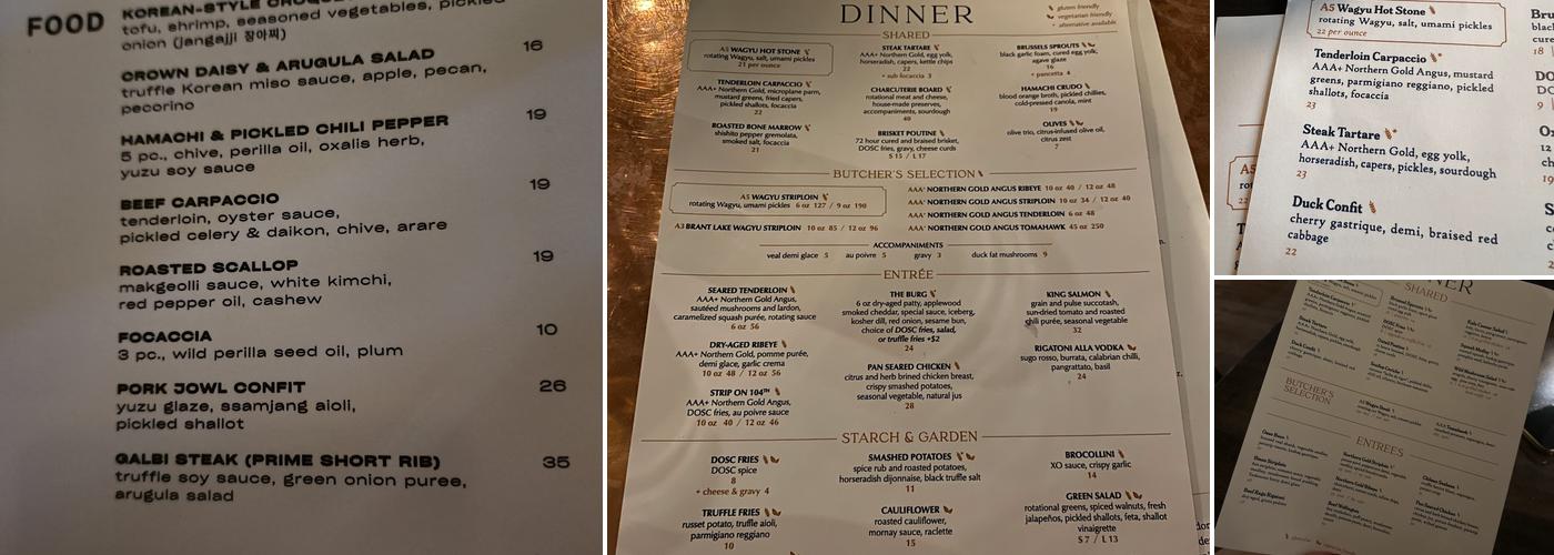 DOSC Menu