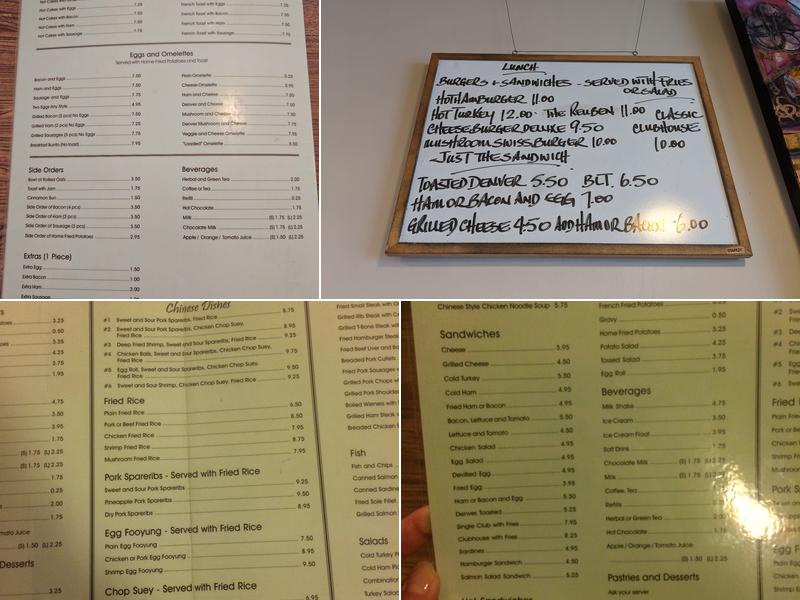 Commodore Restaurant Menu