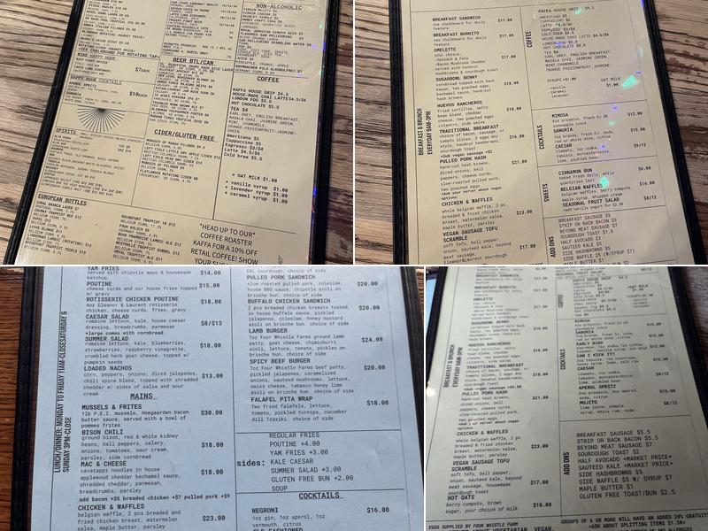 Sugarbowl Menu