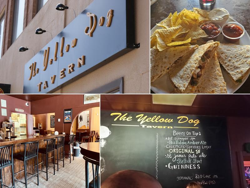 Yellow Dog Tavern Menu