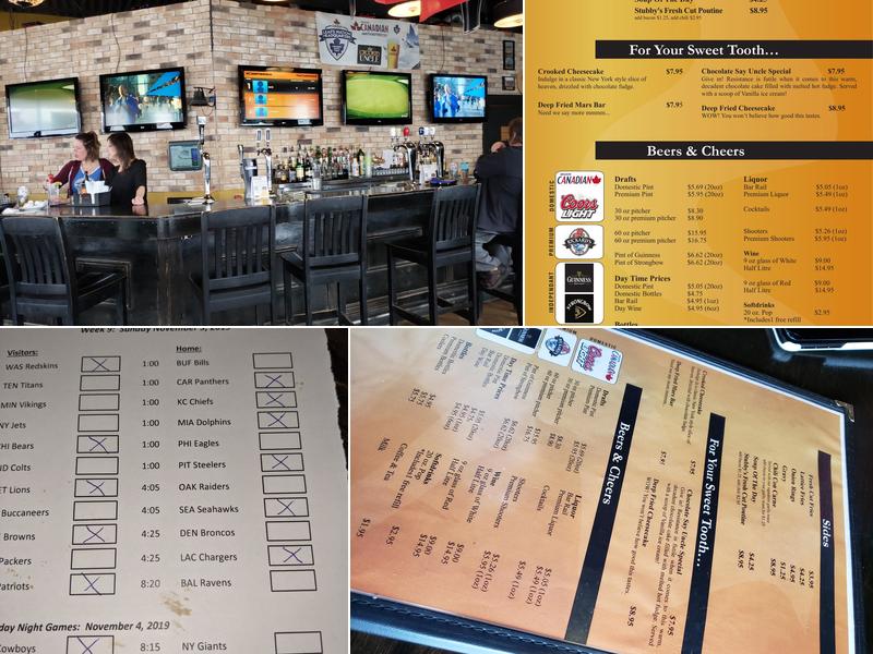 The Crooked Uncle Menu