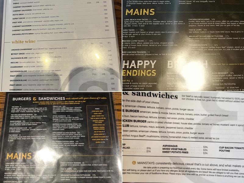 State & Main Menu