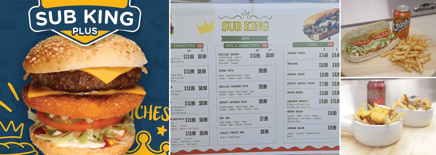 Sub King Plus Menu