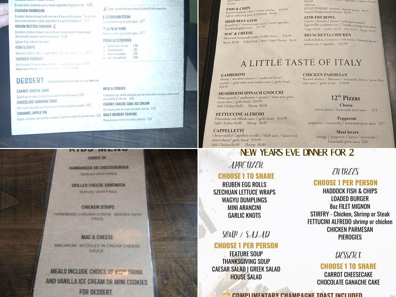 Factory House Menu