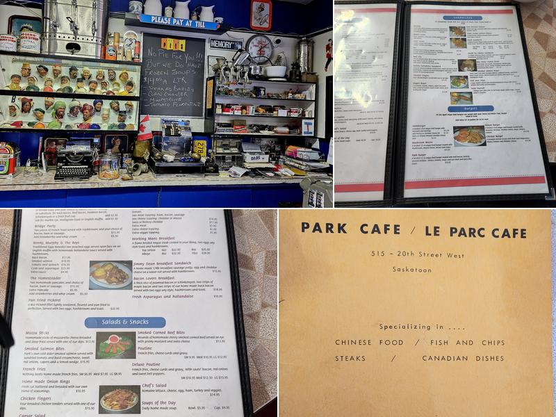 Park Cafe Menu