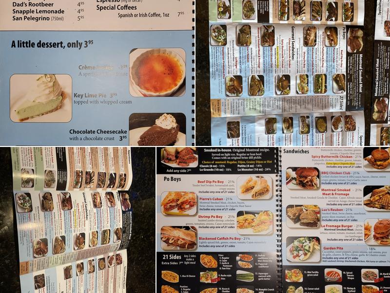 Brodeur's Bistro Menu