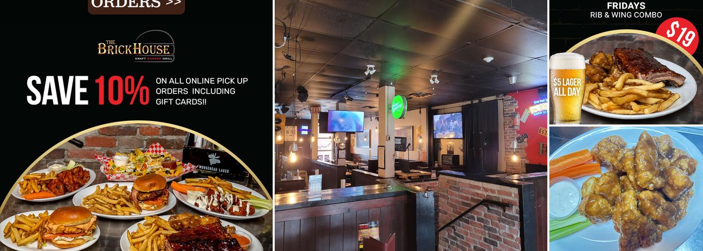 BrickHouse Craft Burger Menu