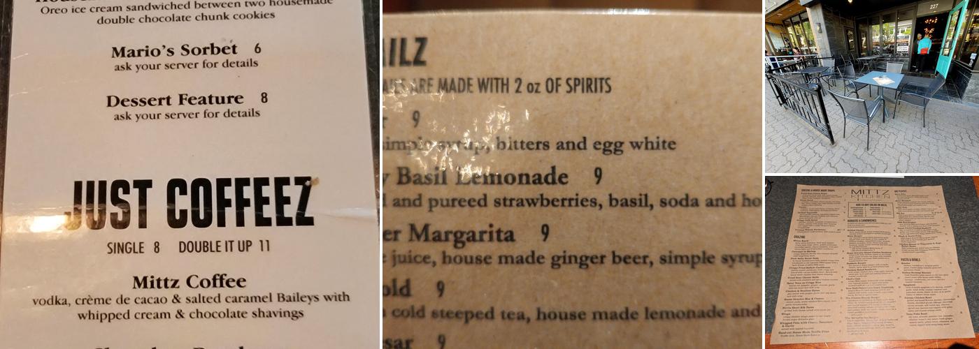 Mittz Kitchen Menu