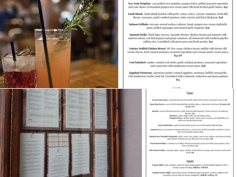 The Twisted Cork Menu