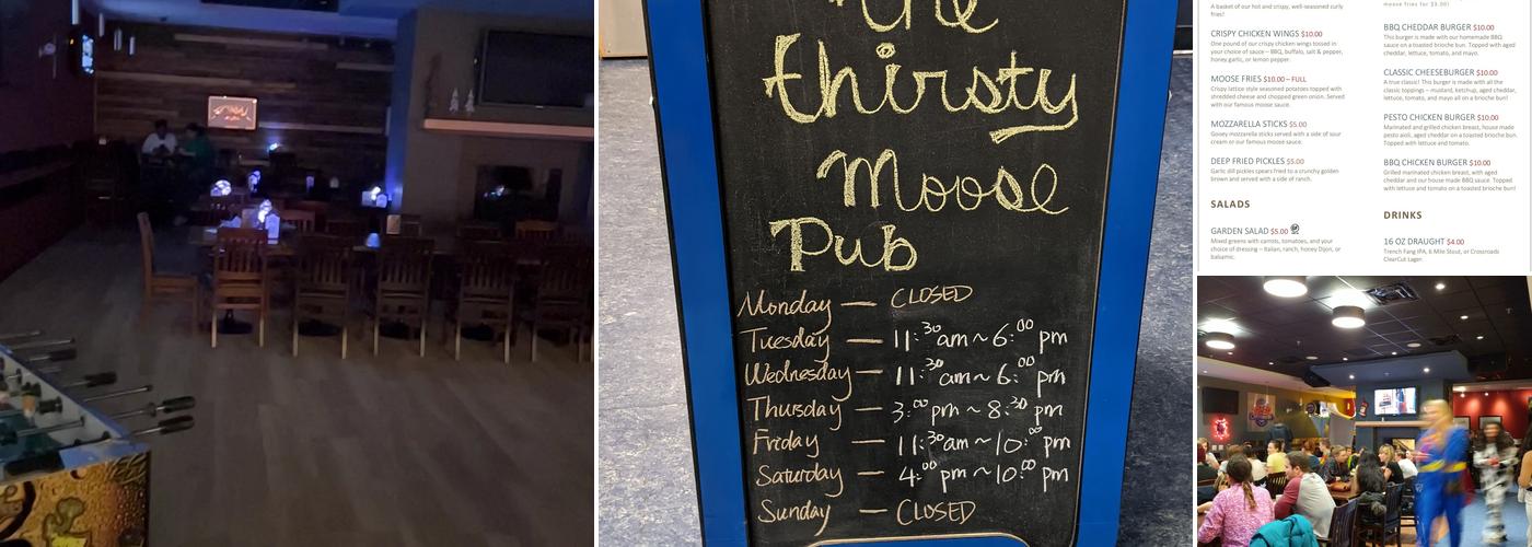 Thirsty Moose Pub Menu