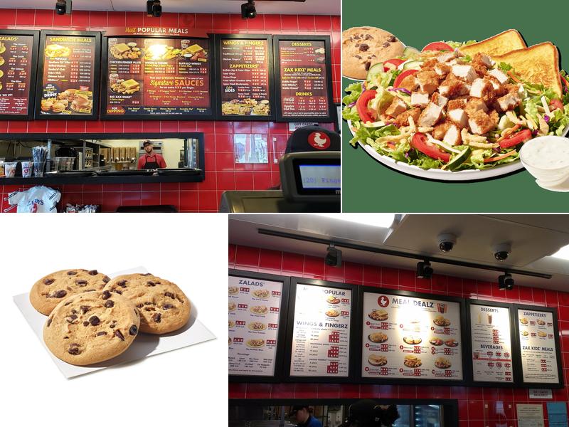 Zaxbys Chicken Fingers & Buffalo Wings Menu