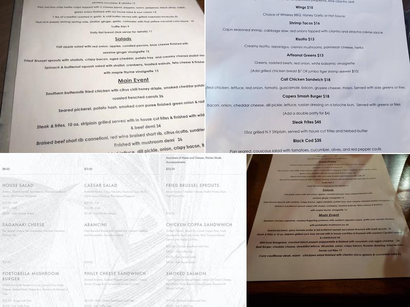 Capers Menu