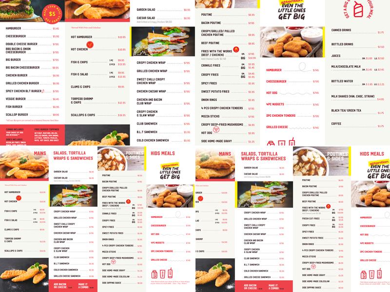 Big Burger Menu
