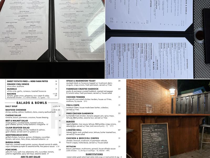 Pilot House Menu