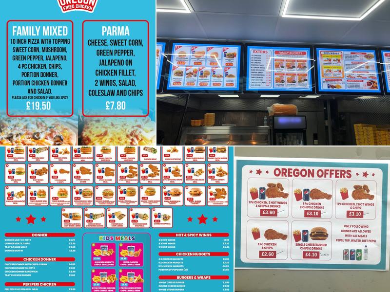 Oregon Fried Chicken Menu