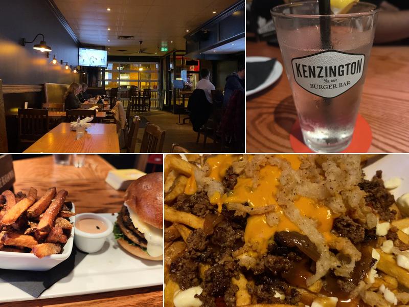 Kenzington Burger Bar Menu