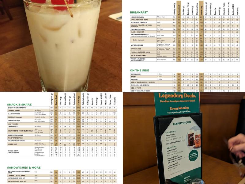 White Spot Courtenay Menu