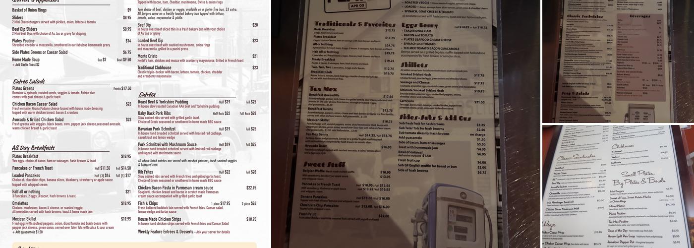 Plates Eatery Menu