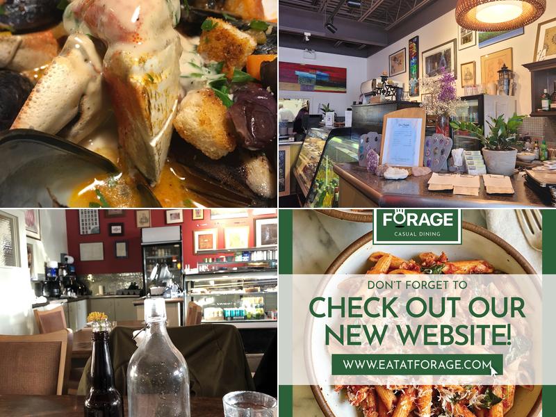 Forage Restaurant Menu