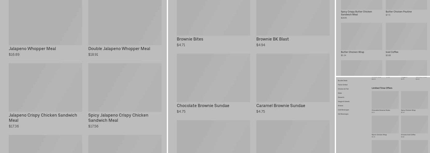 Burger King Menu