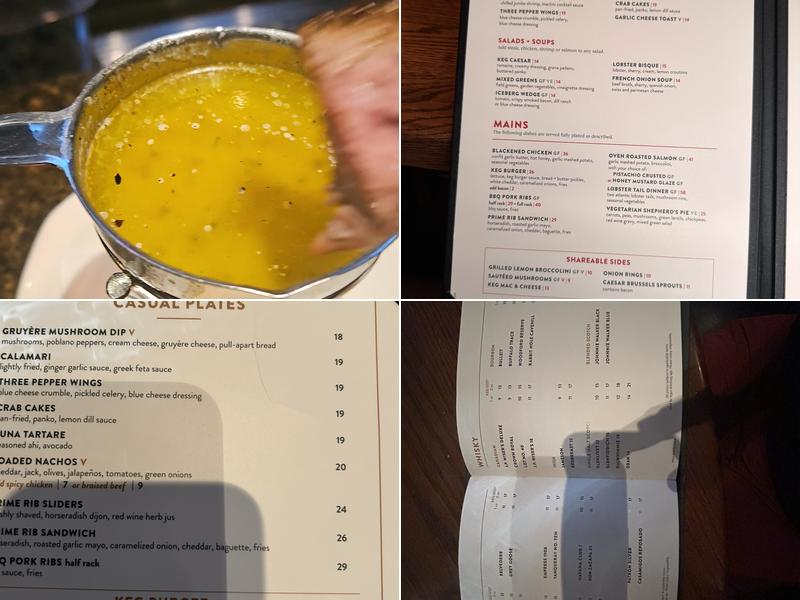 The Keg Steakhouse + Bar - Brandon Menu