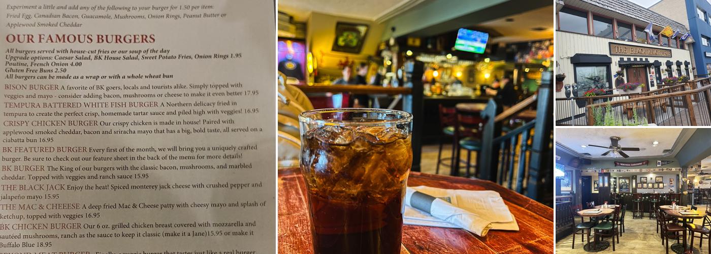 The Black Knight Pub Menu