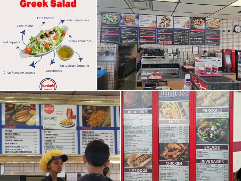Junior's Restaurant Menu