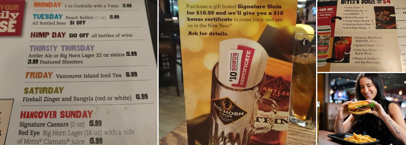 MR MIKES SteakhouseCasual Menu