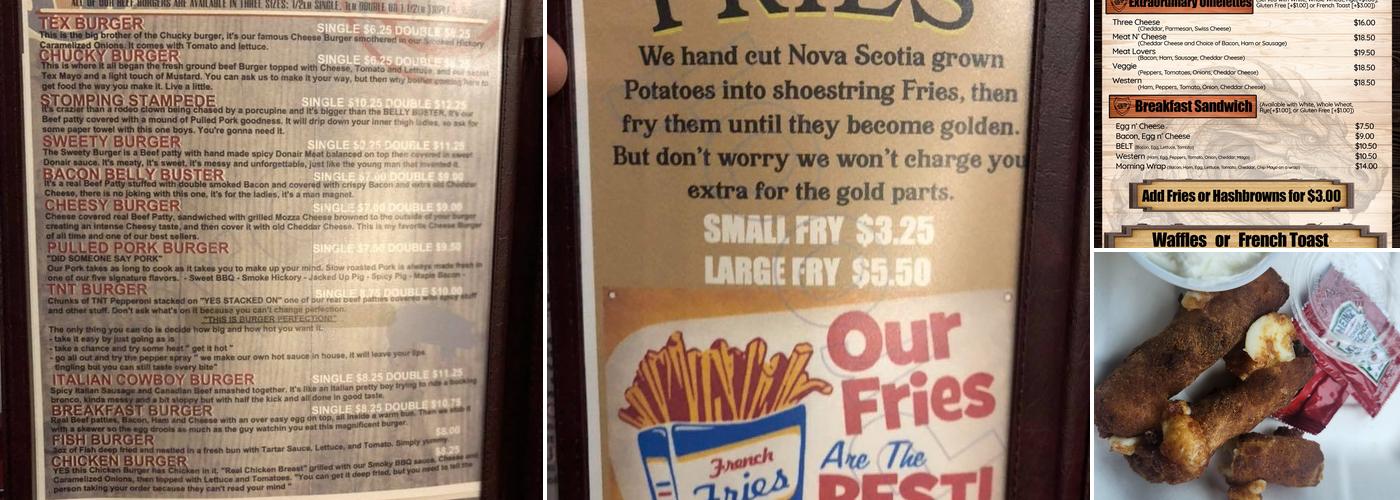 Pair-a-Dice Bistro Menu