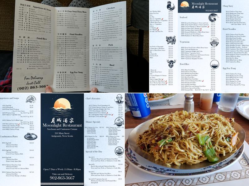 Moonlight Restaurant Menu