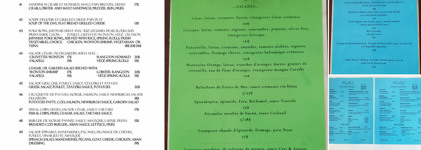 Nectar Menu