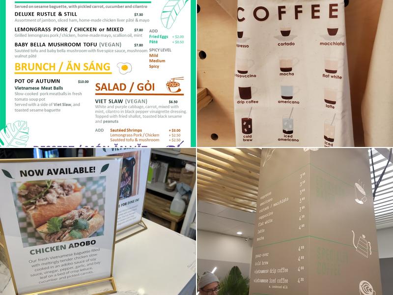 Rustle & Still Café Menu
