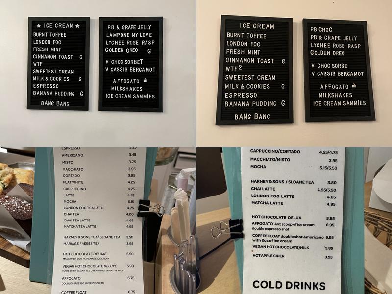 Bakerbots Baking Menu