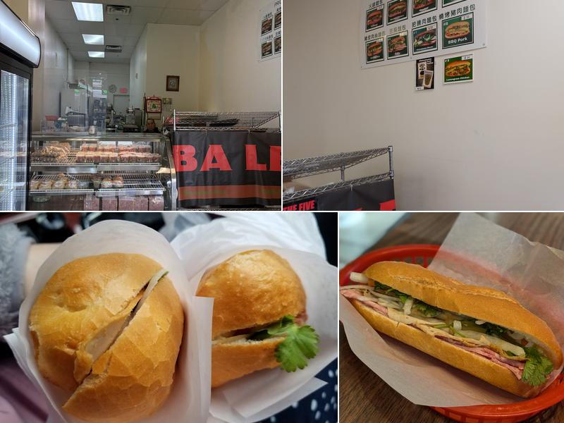 Ba Le Sandwich Shop Menu