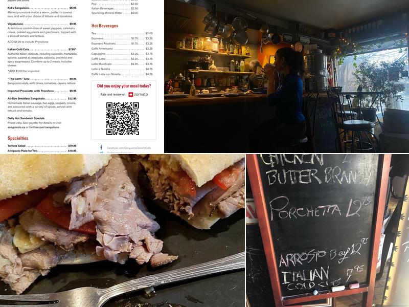 Sanguiccio Deli-Cafe Menu