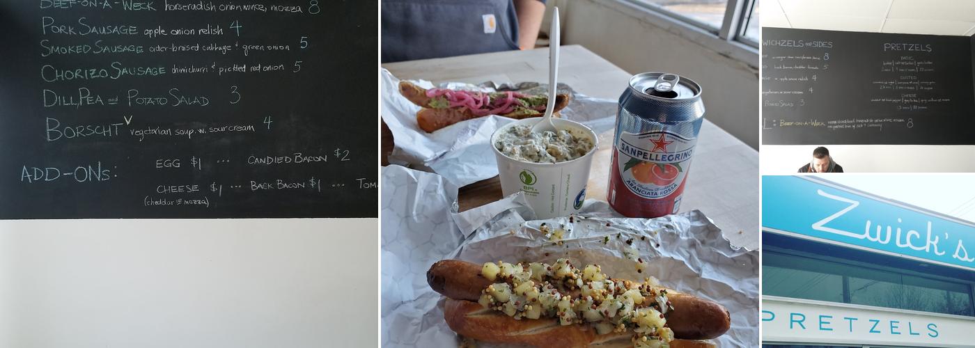 Zwick's Pretzels Menu