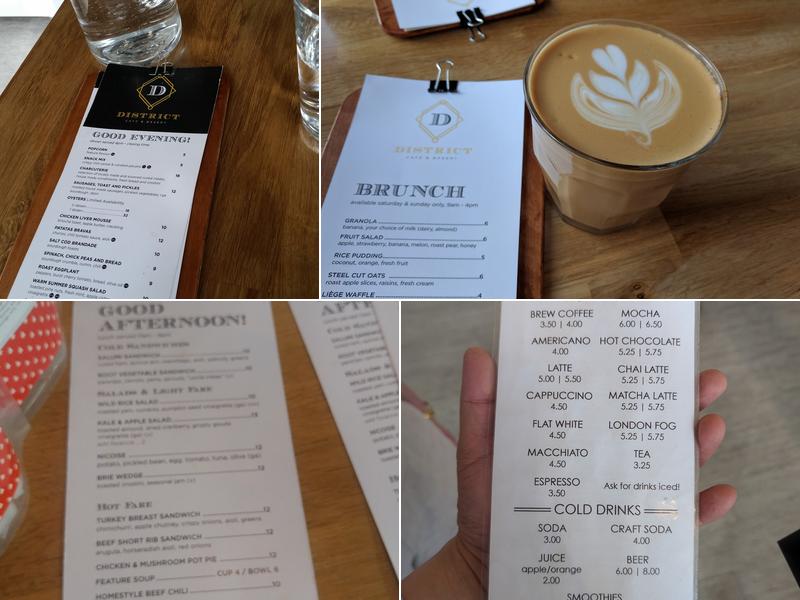District Café & Bakery Menu