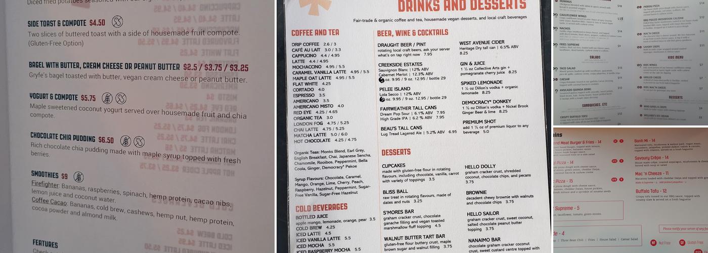 Democracy* Menu