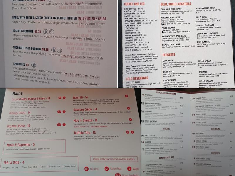 Democracy* Menu