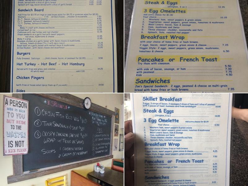 Two Cougars & A Cafe Menu
