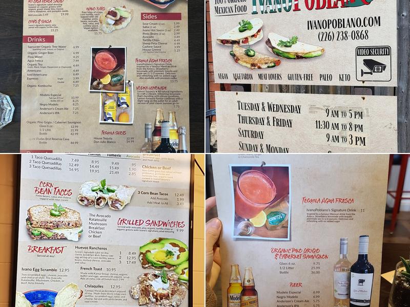 IVANOPOBLANO Menu