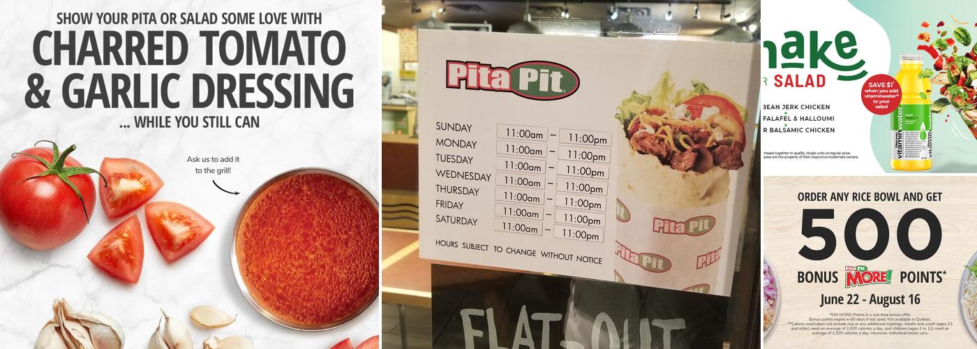 Pita Pit Menu