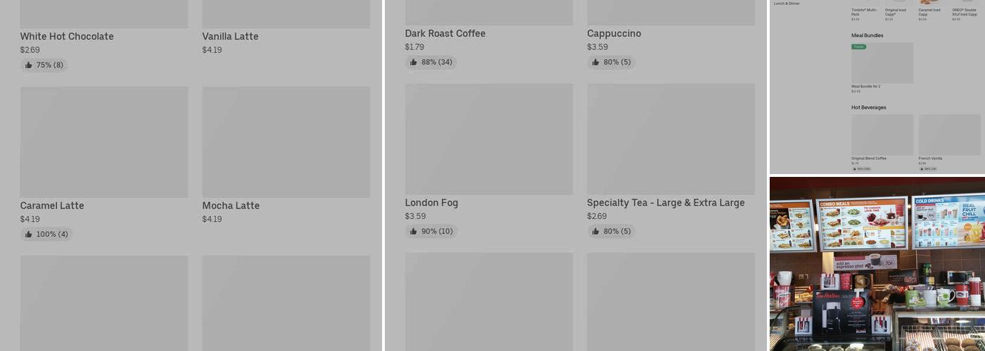 Tim Hortons Menu