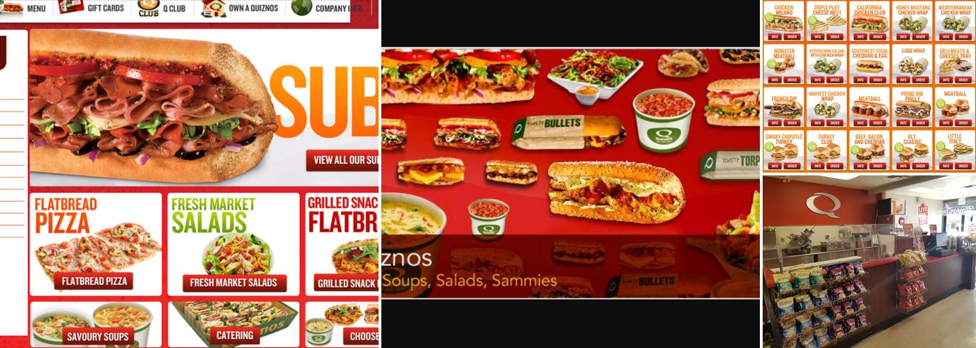 Quiznos Menu