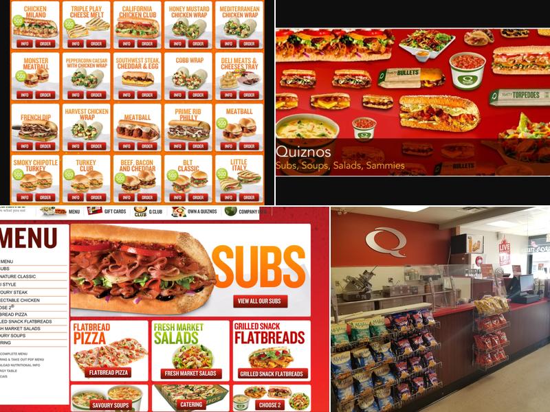 Quiznos Menu