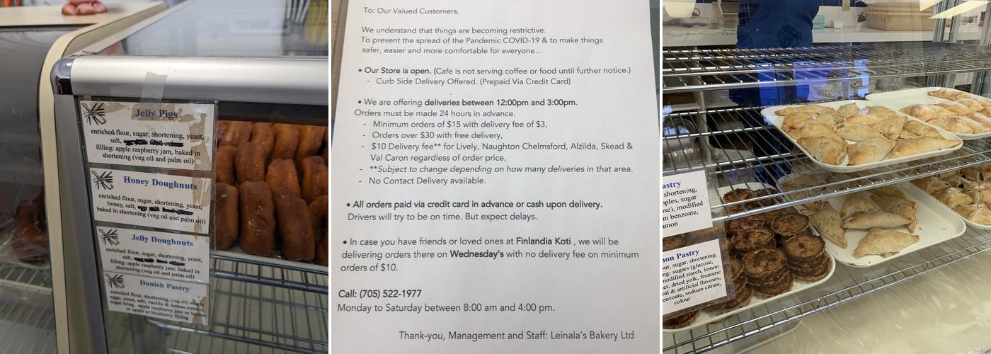 Leinala's Bakery Limited Menu