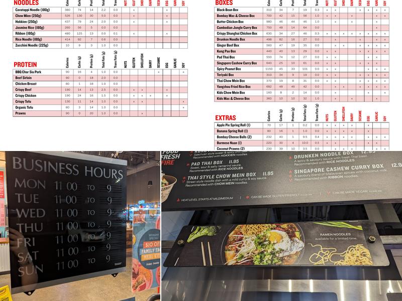 Noodlebox Menu